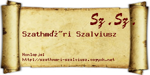 Szathmári Szalviusz névjegykártya